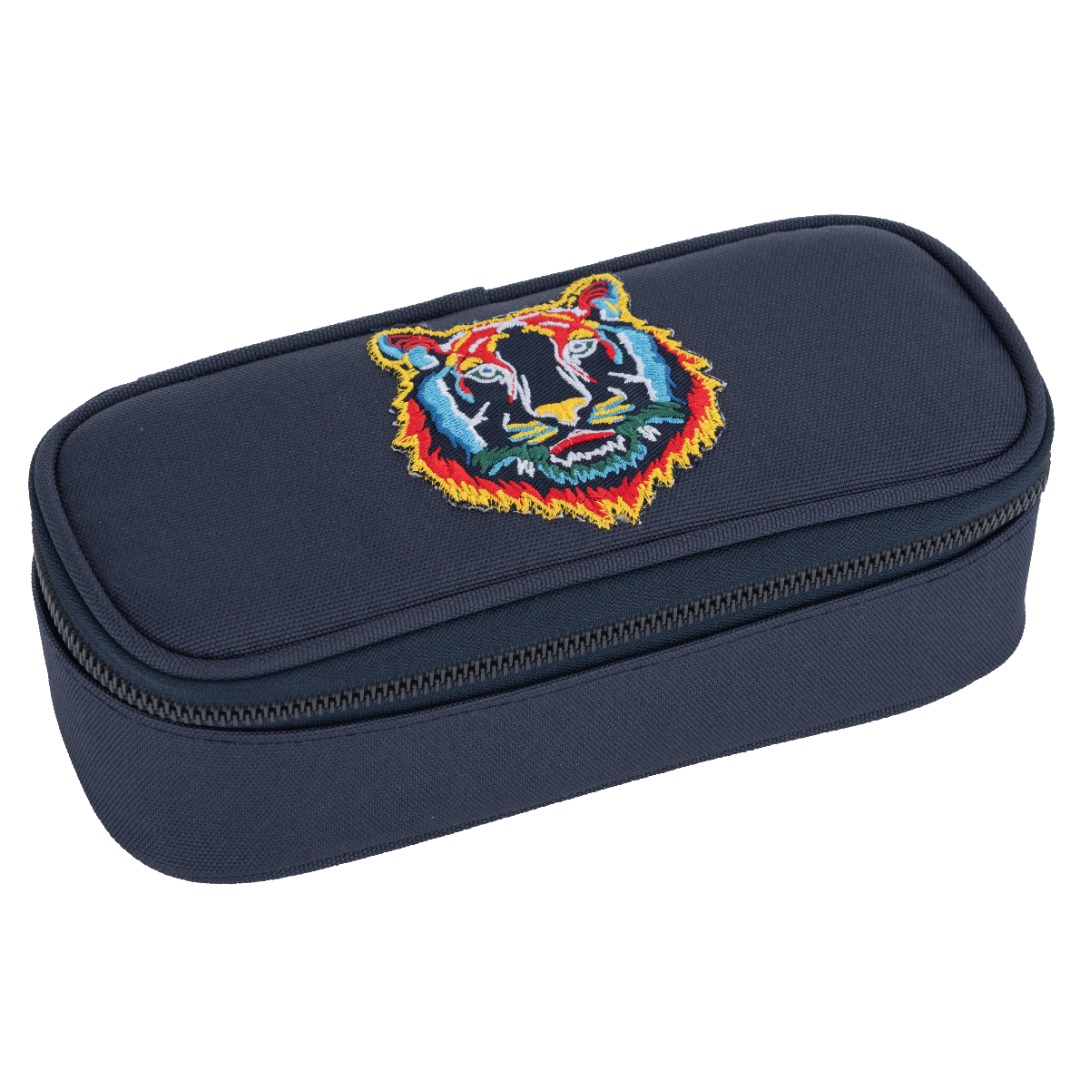 Pencil Box Tiger Navy